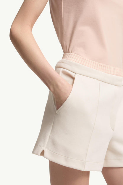 Moncler Layered-Effect Vichy Cotton Blend Shorts White White