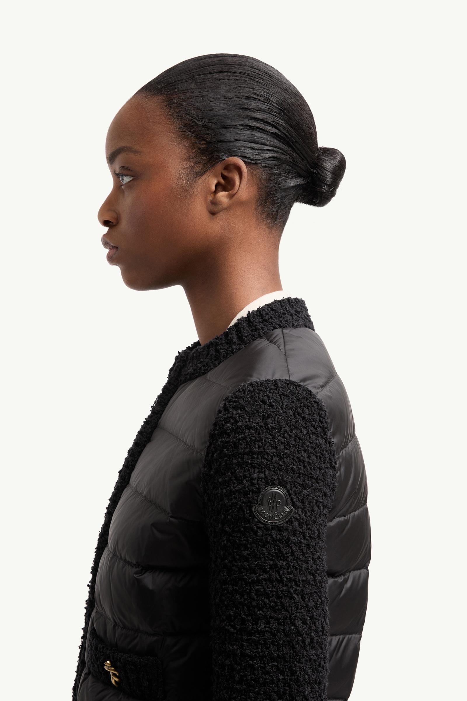 Moncler Padded Zip-Up Cardigan Black Black