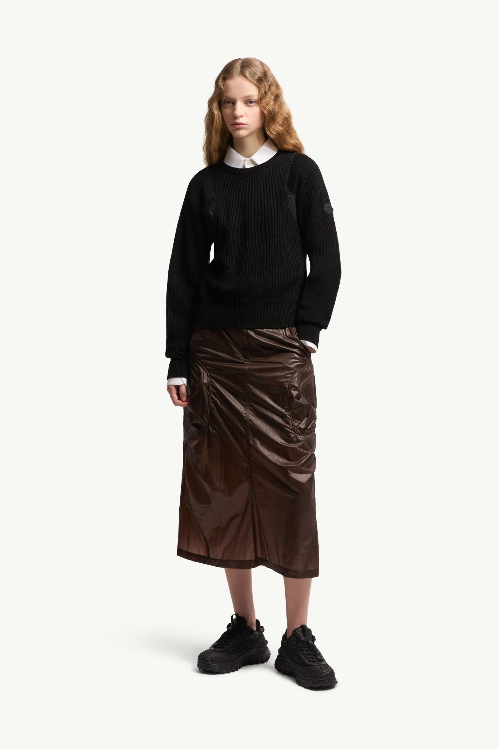 Moncler Cotton Sweater Black Black