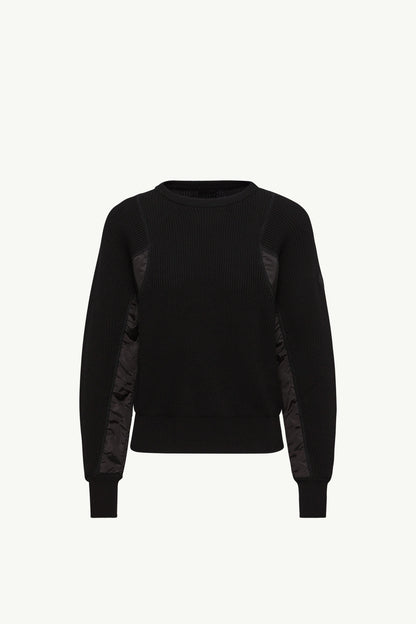 Moncler Cotton Sweater Black Black