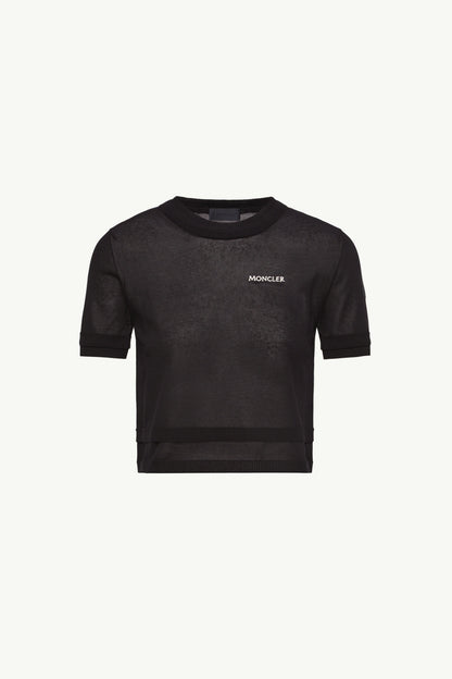 Moncler Double-Trimmed Cotton T-Shirt Dark Blue Dark Blue