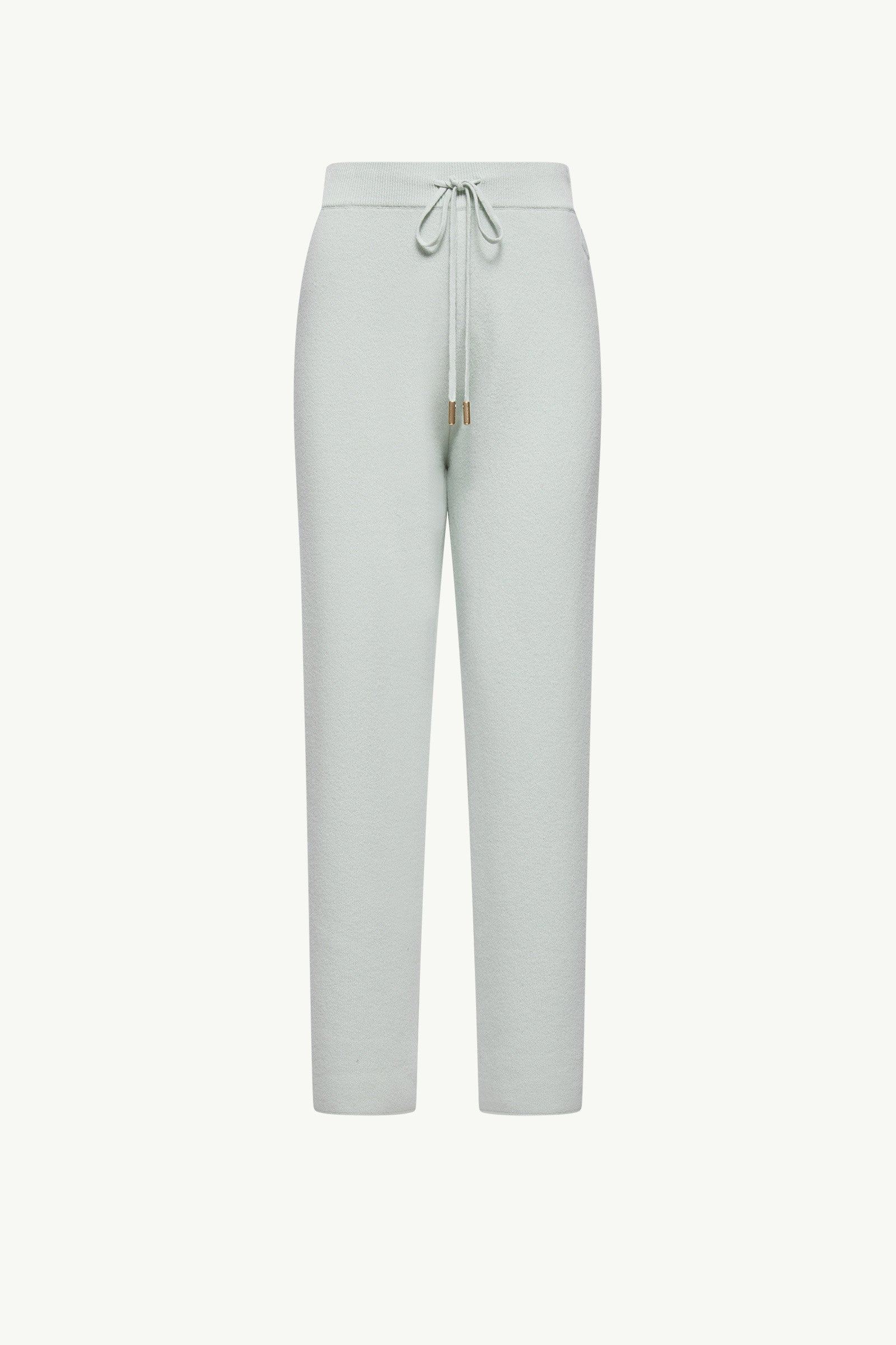 Moncler Wool & Cashmere Blend Cropped Jogging Pants Light Green Light Green