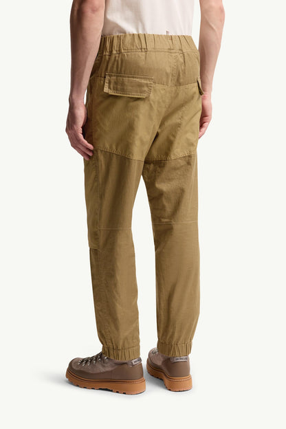 Moncler Linen Jogging Pants Light Brown Light Brown