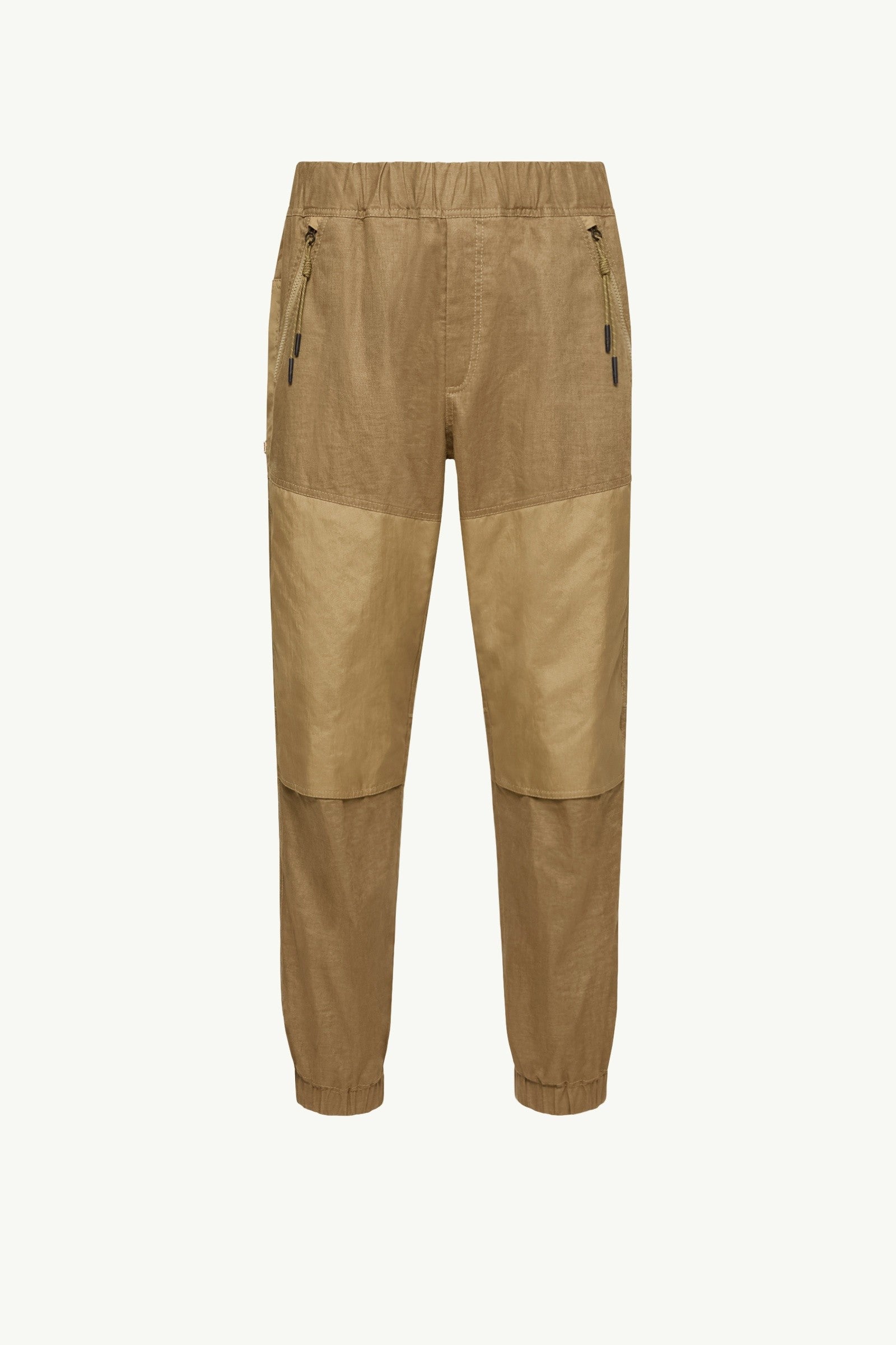 Moncler Linen Jogging Pants Light Brown Light Brown