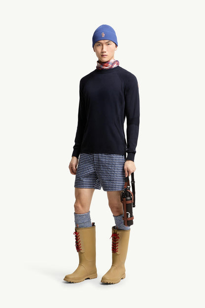 Moncler Logo Sweater Navy Blue Navy Blue