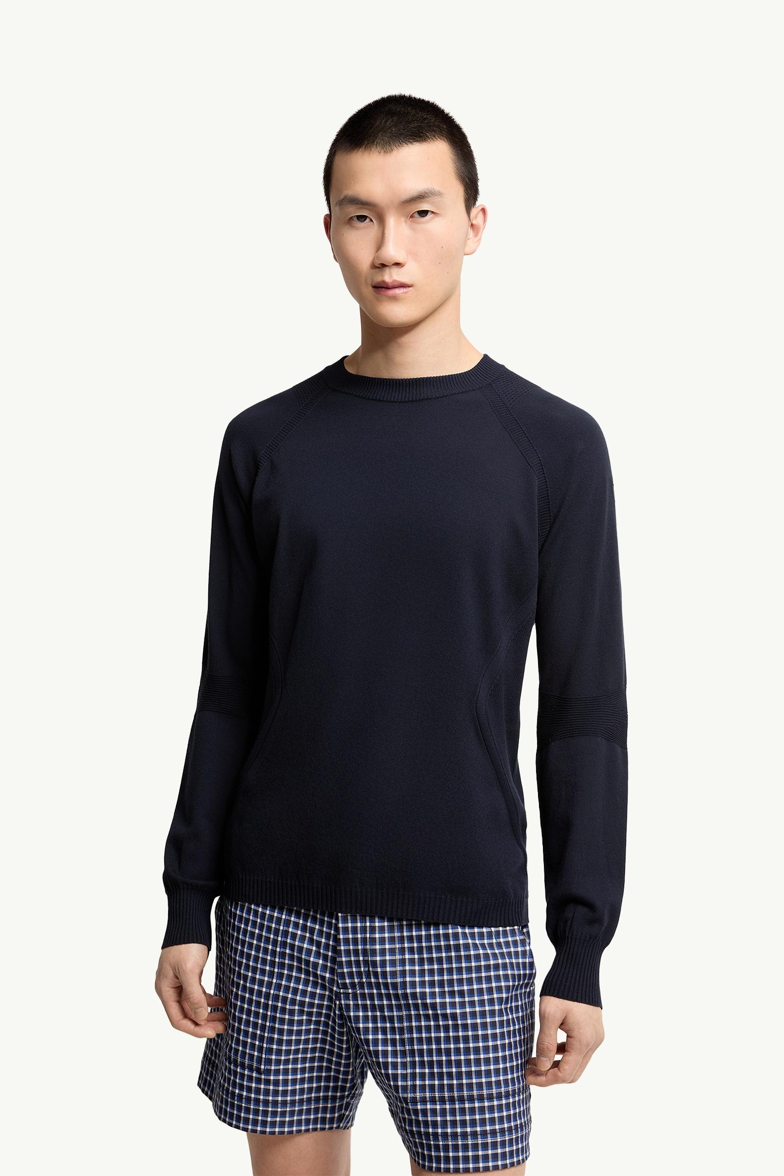 Moncler Logo Sweater Navy Blue Navy Blue