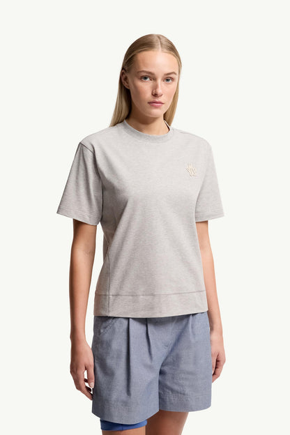 Moncler Logo Patch Cotton Blend T-Shirt (Three Pack) White & Black & Grey White & Black & Grey
