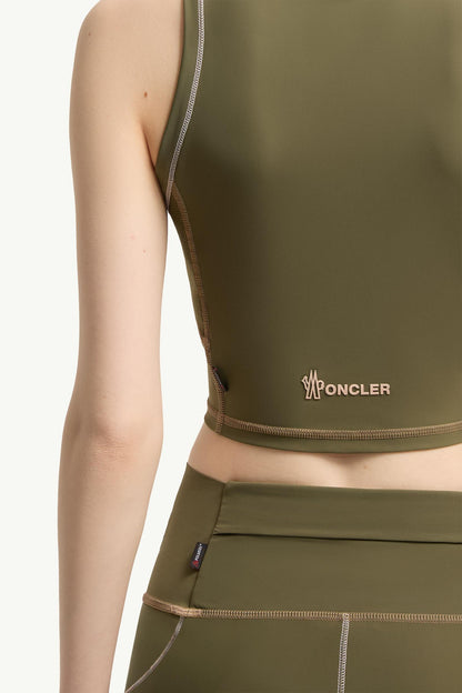 Moncler Polartec® Tank Top Olive Green Olive Green