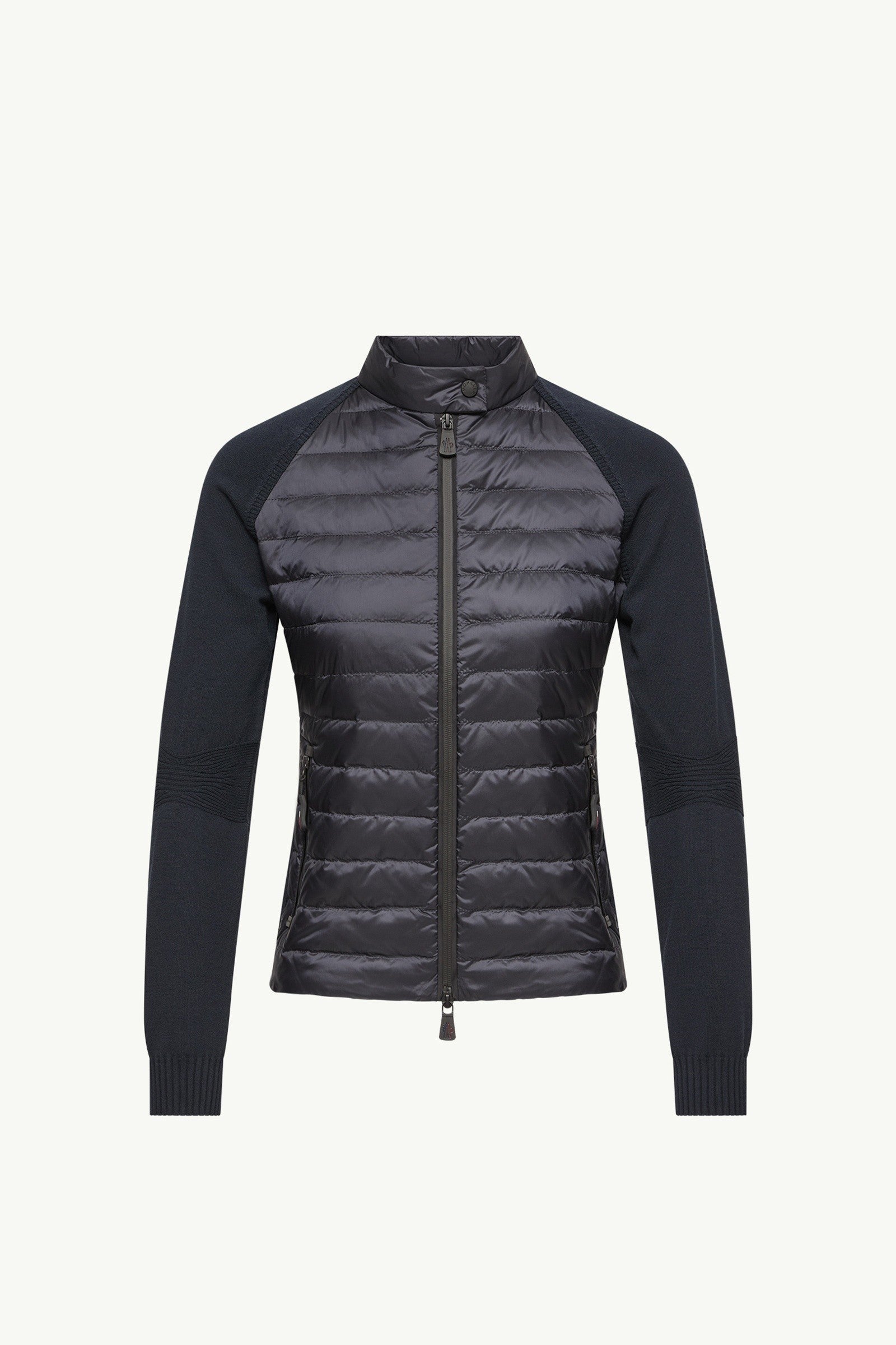 Moncler Padded Zip-Up Cardigan Navy Blue Navy Blue