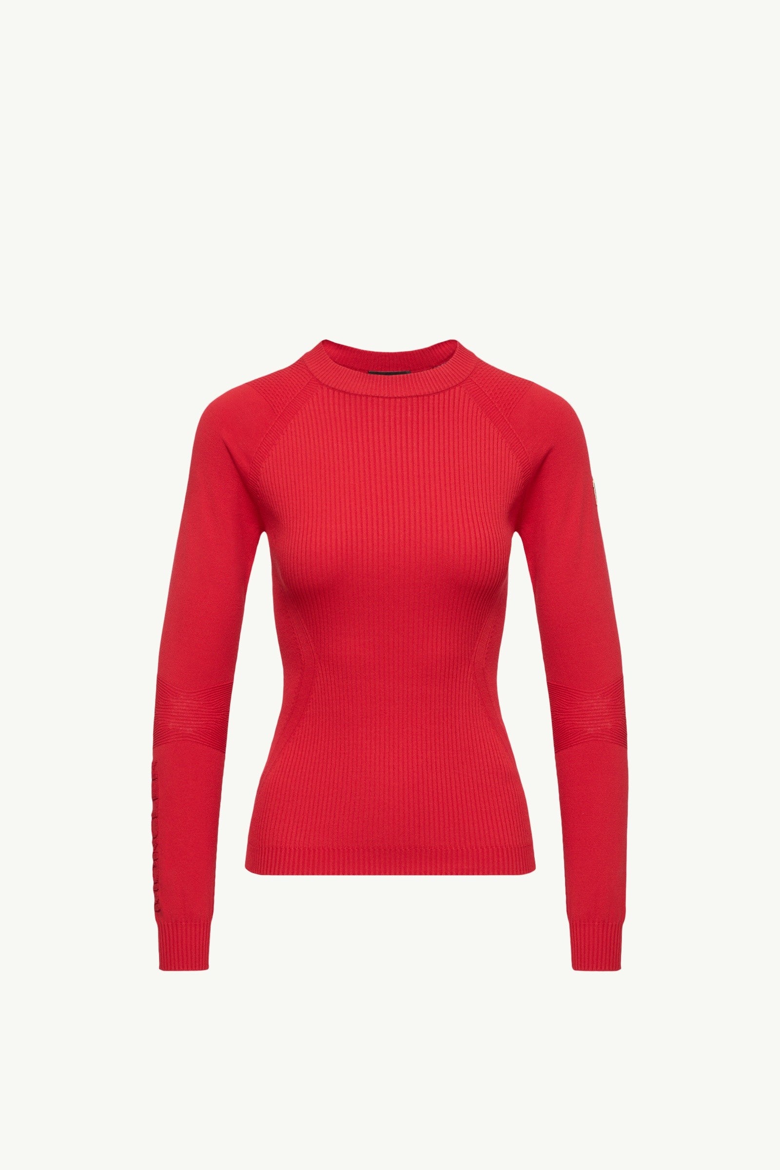 Moncler Crêpe Viscose Blend Sweater Red Red
