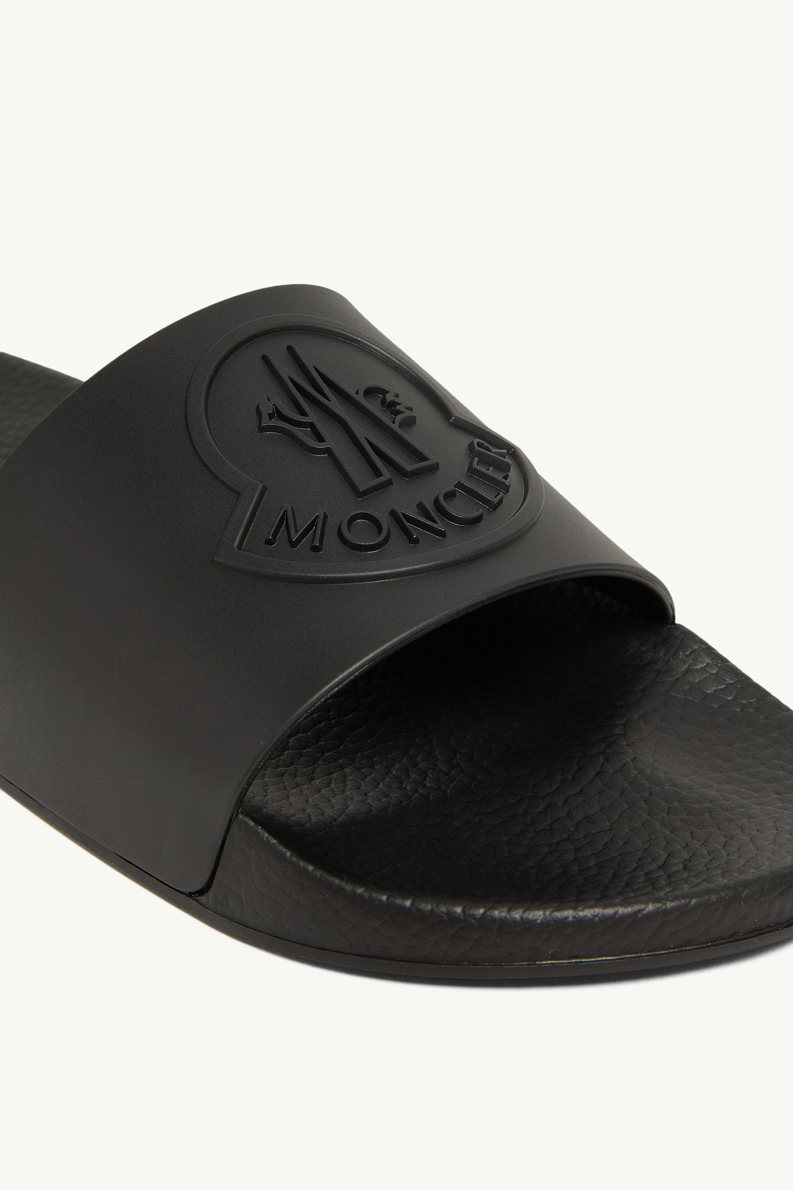 Moncler Basile Rubber Slides Black