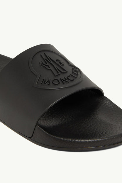 Moncler Basile Rubber Slides Black