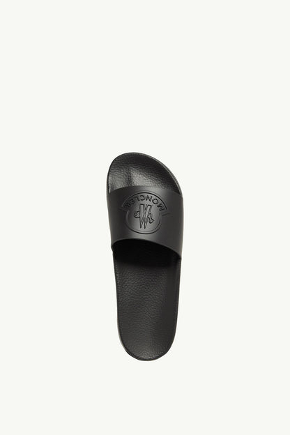 Moncler Basile Rubber Slides Black
