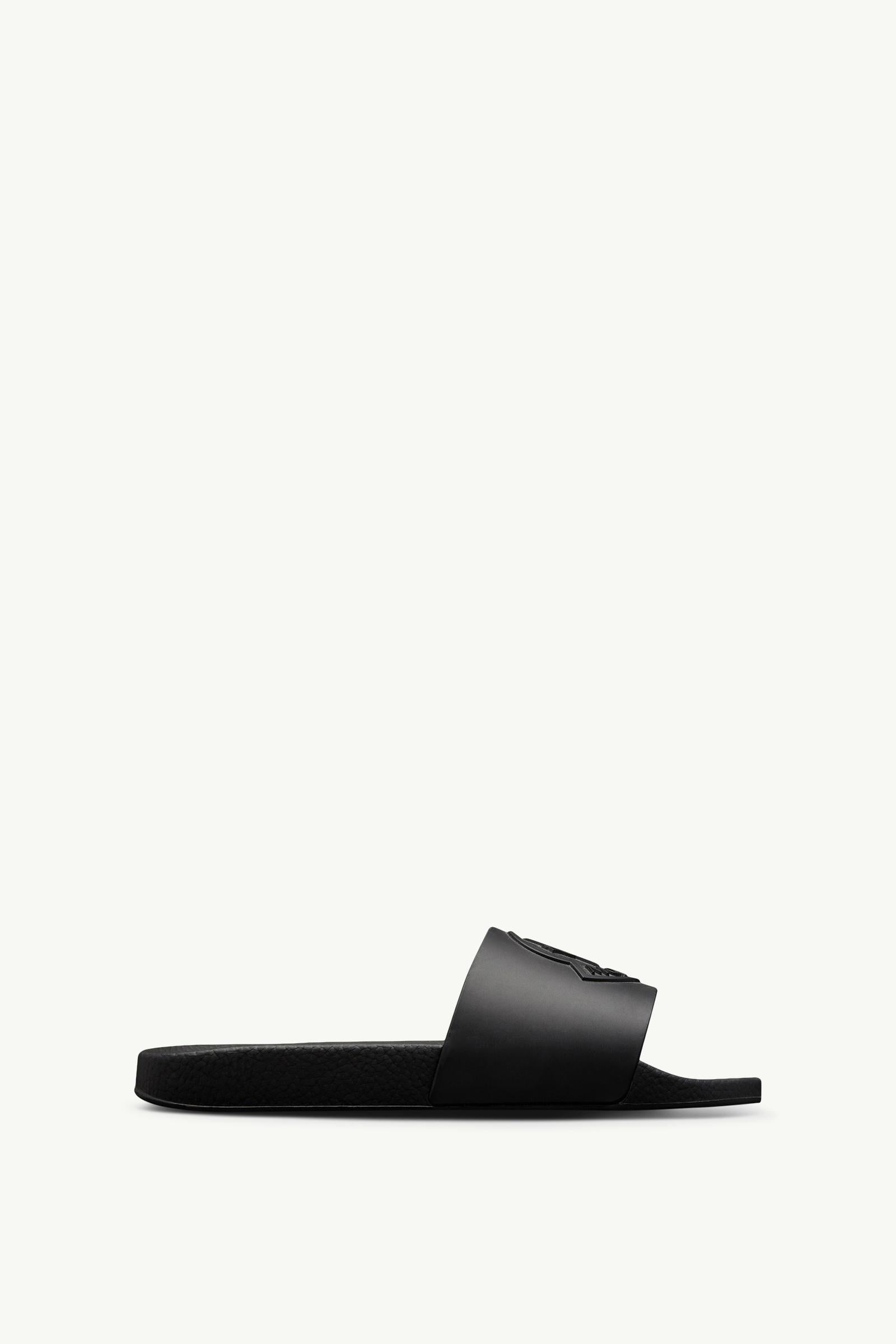Moncler Basile Rubber Slides Black