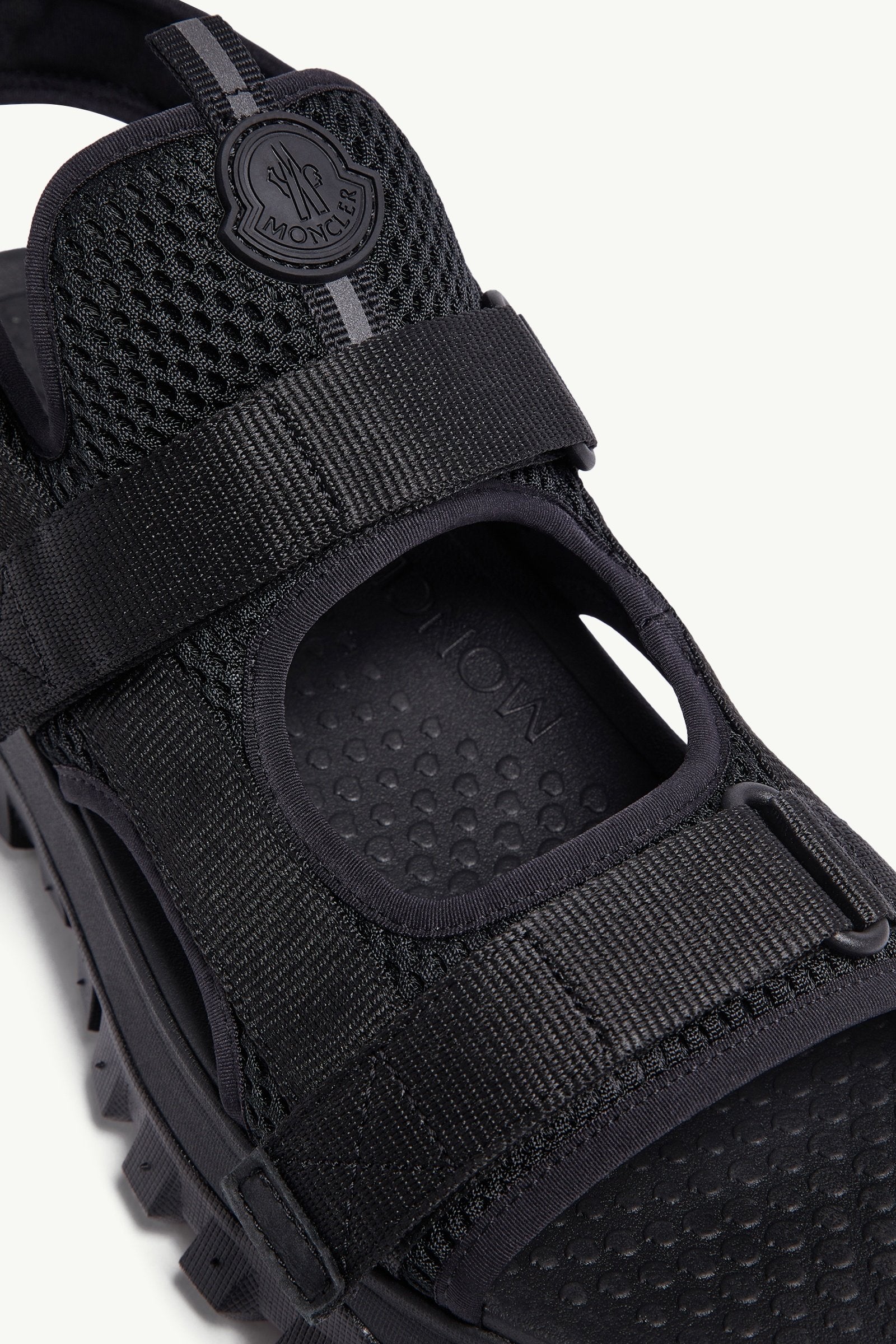 Moncler Trailgrip Vela Sandals Black