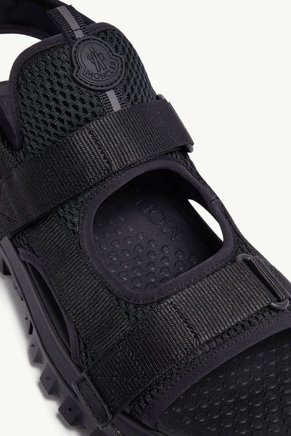Moncler Trailgrip Vela Sandals Black