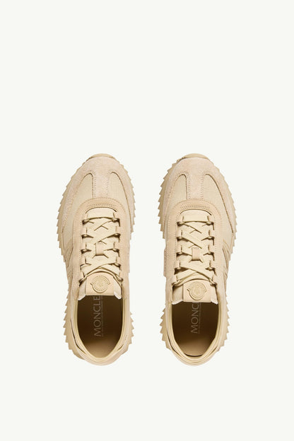 Moncler Pacey2 Suede & Nubuck Sneakers Light Beige