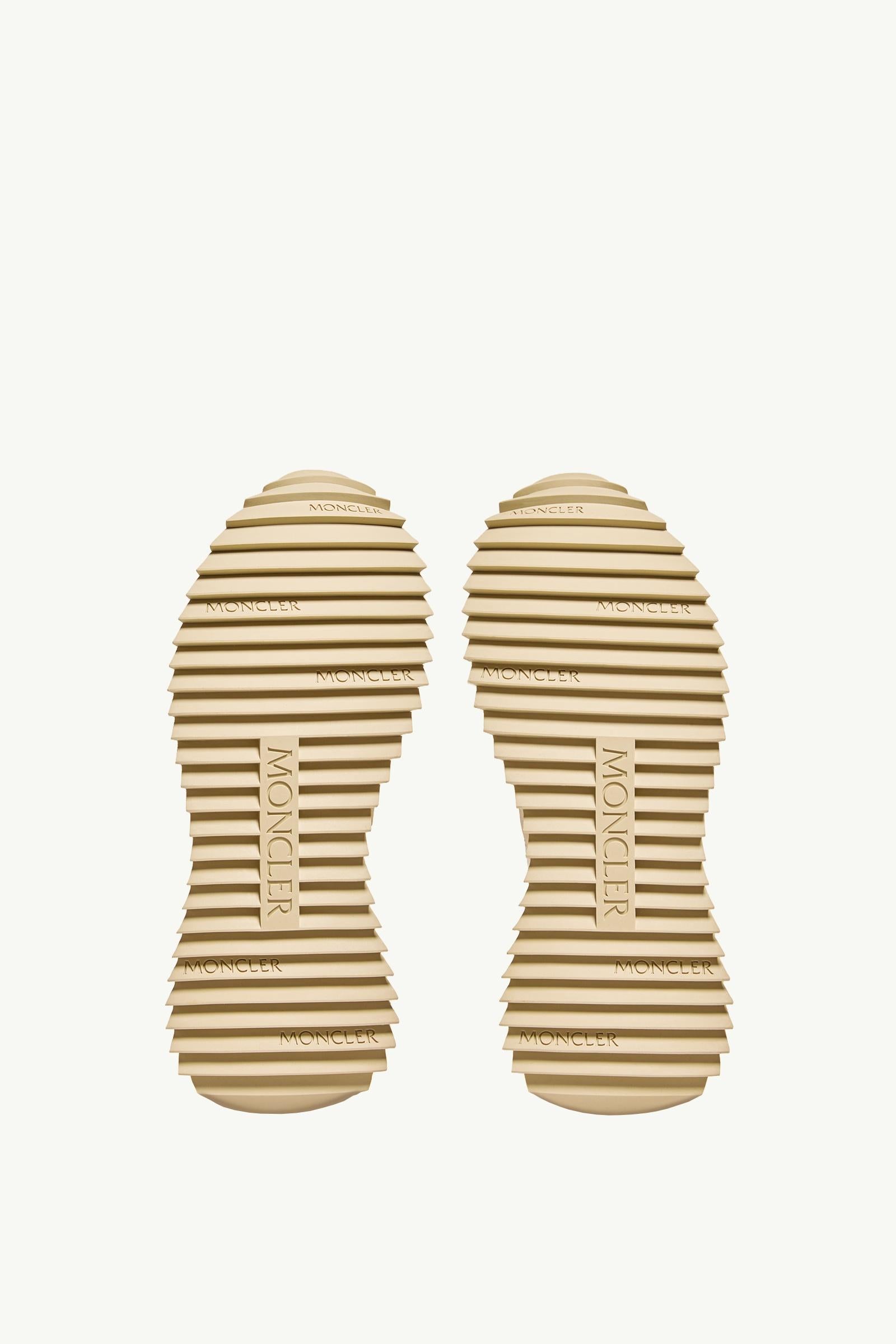 Moncler Pacey2 Suede & Nubuck Sneakers Light Beige