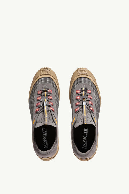 Moncler Trailgrip LP Suede & Nubuck Sneaker Grey