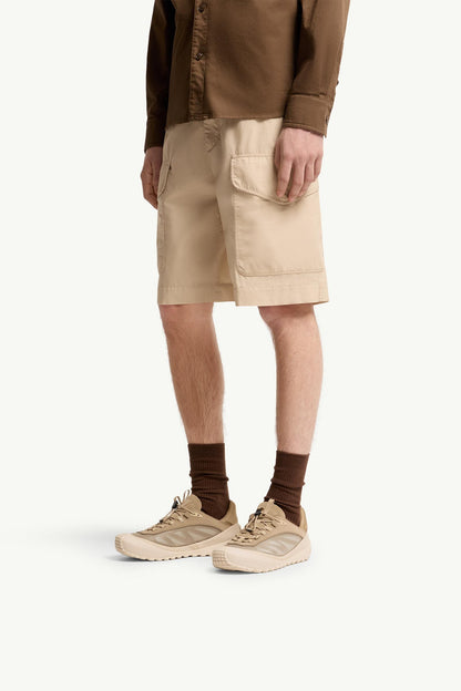Moncler Trailgrip LP Suede & Nubuck Sneaker Beige