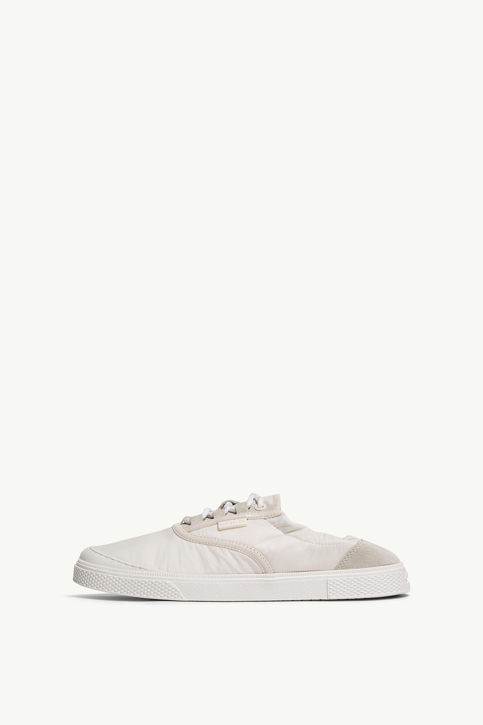 Moncler Vera Leisure Nylon Sneakers Light Beige