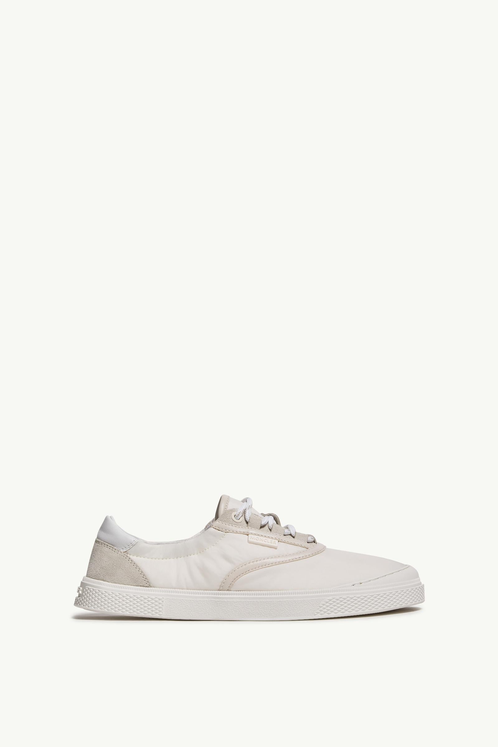 Moncler Vera Leisure Nylon Sneakers Light Beige