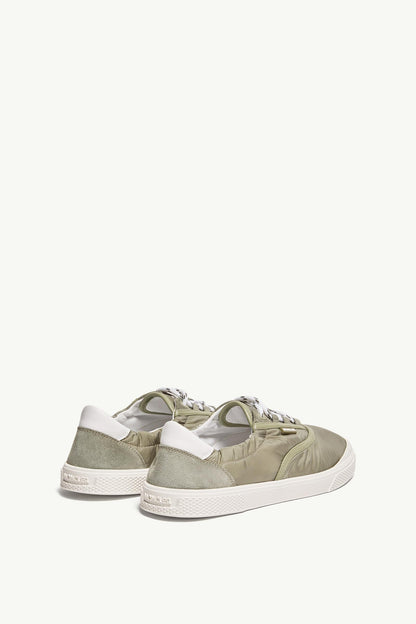 Moncler Vera Leisure Nylon Sneakers Sage Green