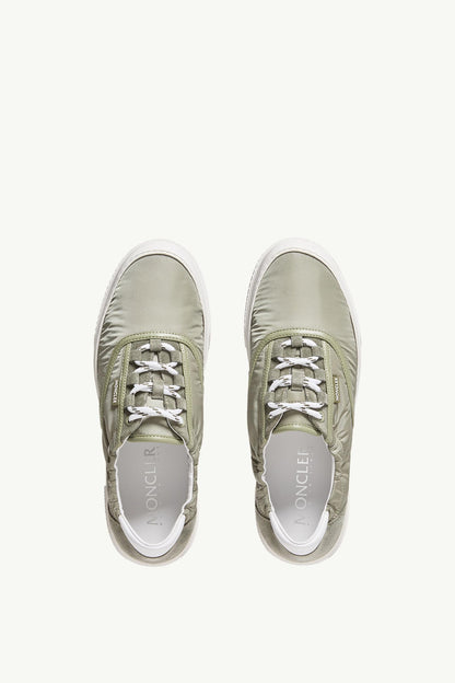 Moncler Vera Leisure Nylon Sneakers Sage Green