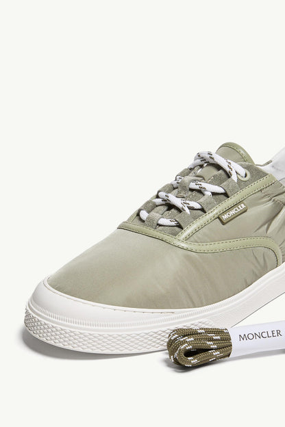 Moncler Vera Leisure Nylon Sneakers Sage Green