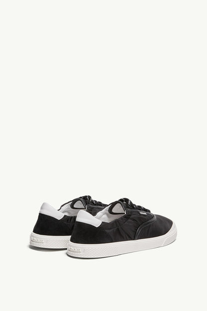 Moncler Vera Leisure Nylon Sneakers Black