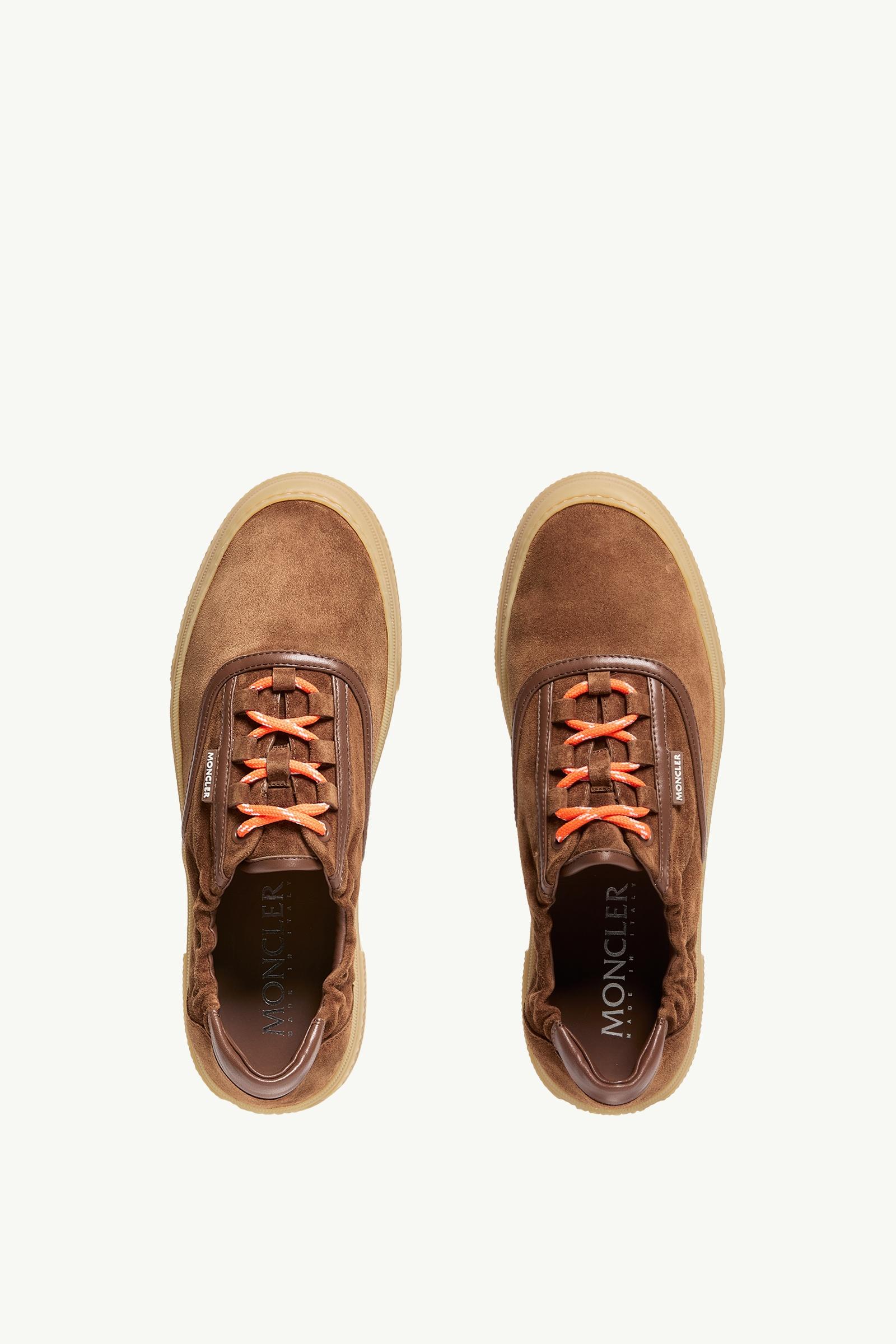 Moncler Vera Leisure Suede Sneakers Brown