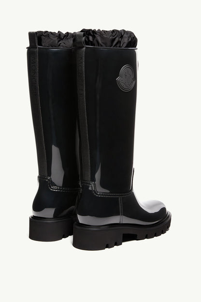 Moncler Kickstream High Rain Boots Black