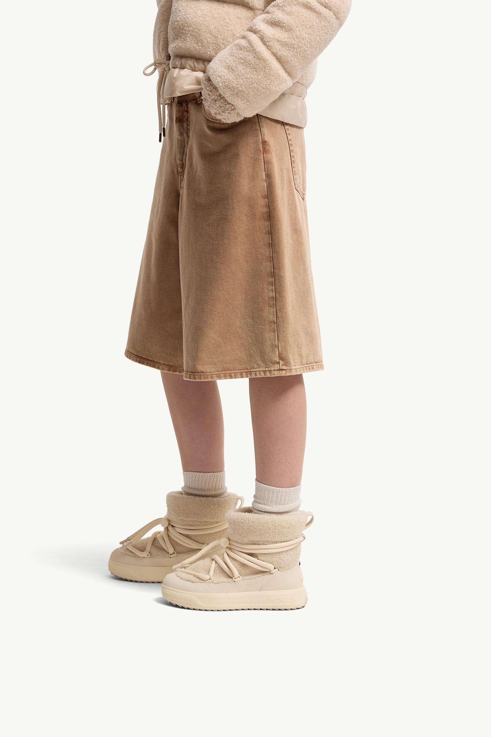 Moncler Moncler Altive Mid Teddy Snow Boots Light Beige