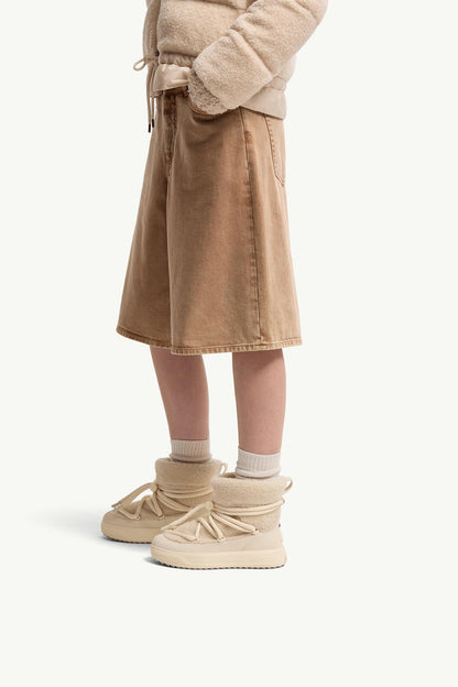 Moncler Moncler Altive Mid Teddy Snow Boots Light Beige