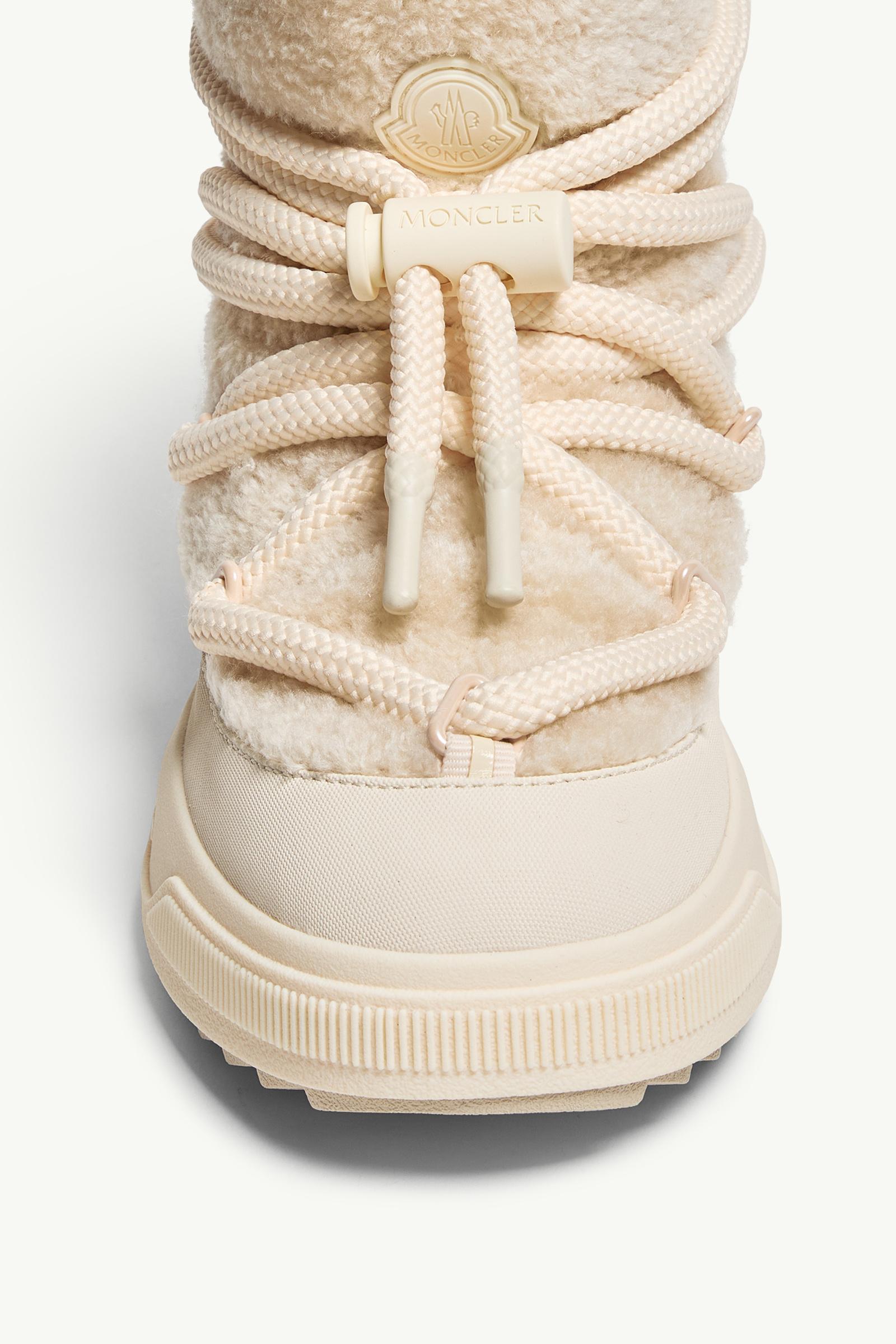 Moncler Moncler Altive Mid Teddy Snow Boots Light Beige