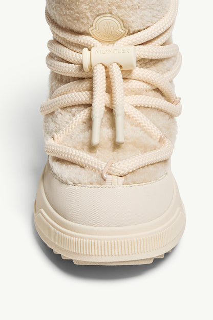 Moncler Moncler Altive Mid Teddy Snow Boots Light Beige