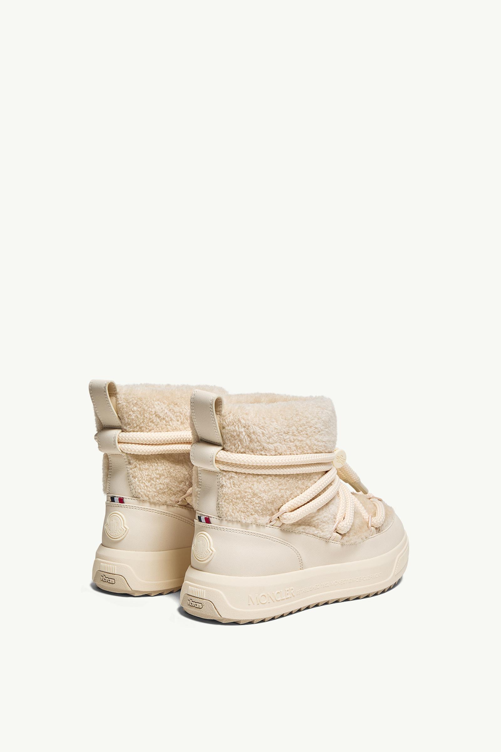 Moncler Moncler Altive Mid Teddy Snow Boots Light Beige