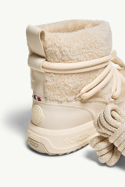 Moncler Moncler Altive Mid Teddy Snow Boots Light Beige