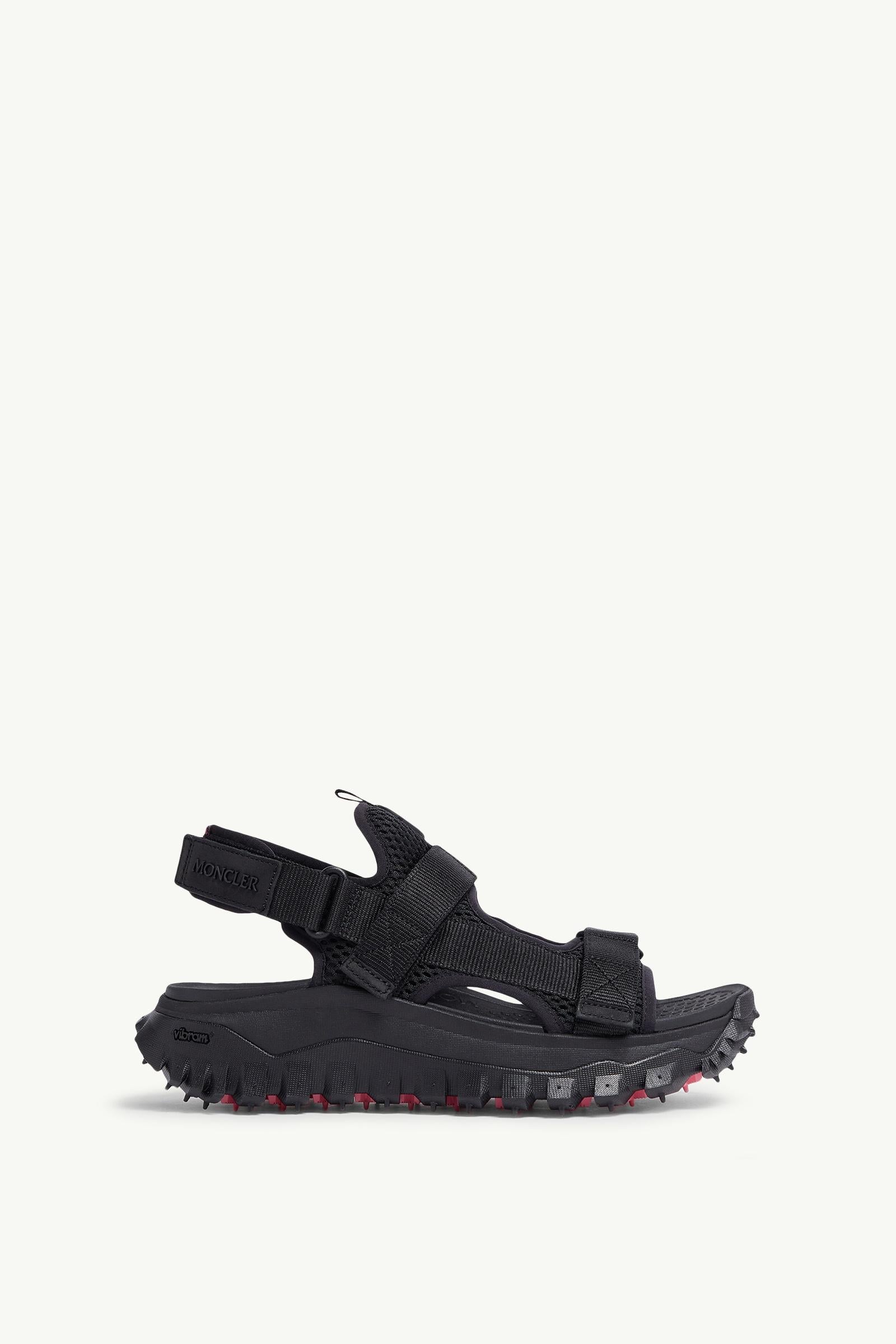Moncler Trailgrip Vela Sandals Black