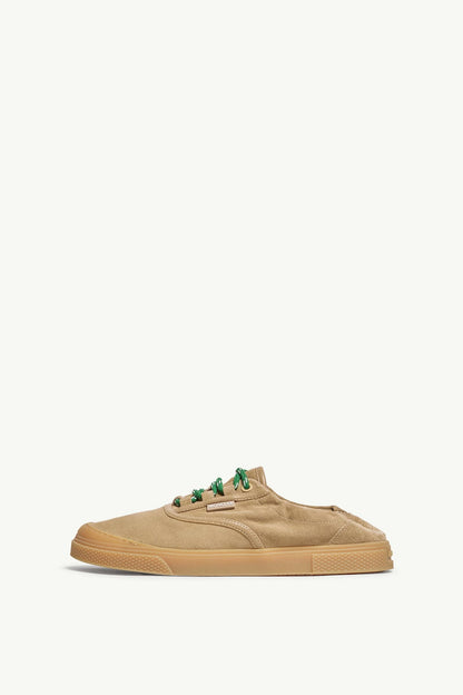 Moncler Vera Leisure Suede Sneakers Beige
