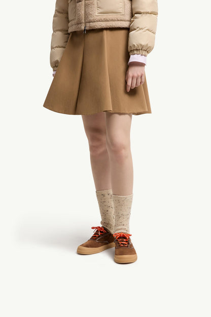 Moncler Vera Leisure Suede Sneakers Brown