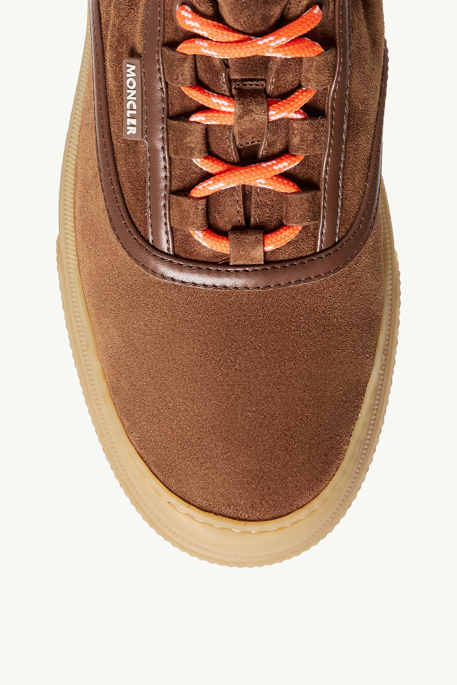 Moncler Vera Leisure Suede Sneakers Brown