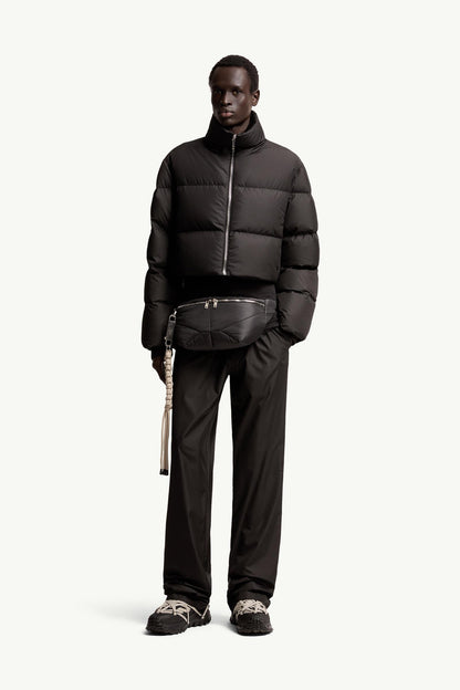 Moncler Moncler + Rick Owens Straight Leg Taffeta Pants Black Black