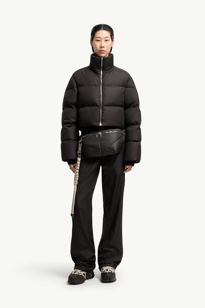 Moncler Moncler + Rick Owens Straight Leg Taffeta Pants Black Black