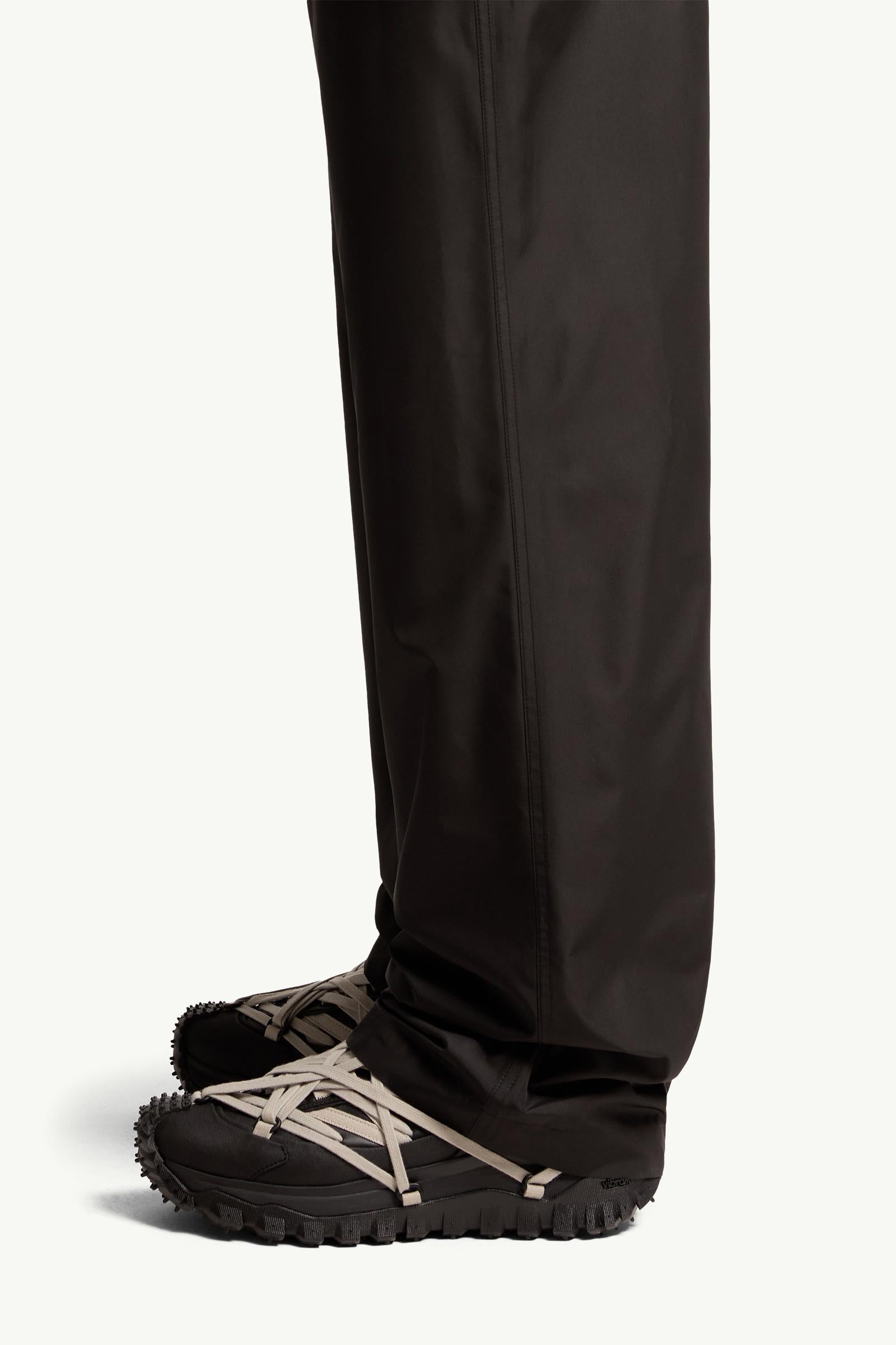 Moncler Moncler + Rick Owens Straight Leg Taffeta Pants Black Black