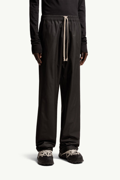 Moncler Moncler + Rick Owens Straight Leg Taffeta Pants Black Black