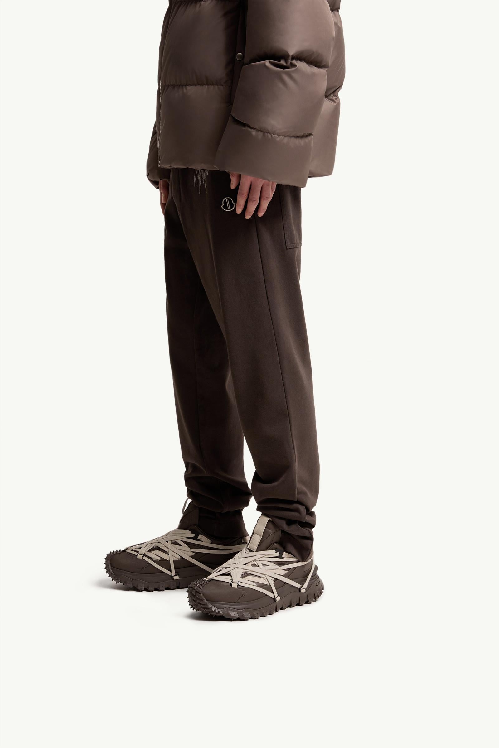 Moncler Moncler + Rick Owens Trailgrip Megalace Leather Sneakers Brown