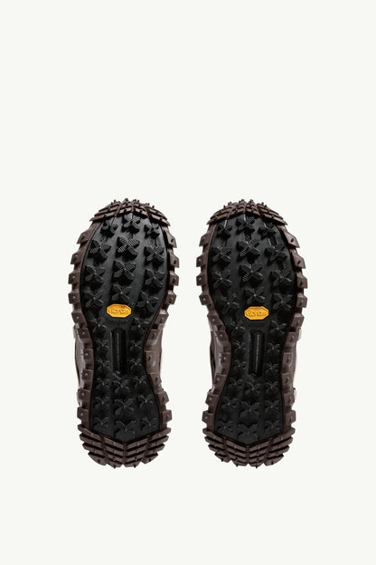 Moncler Moncler + Rick Owens Trailgrip Megalace Leather Sneakers Brown