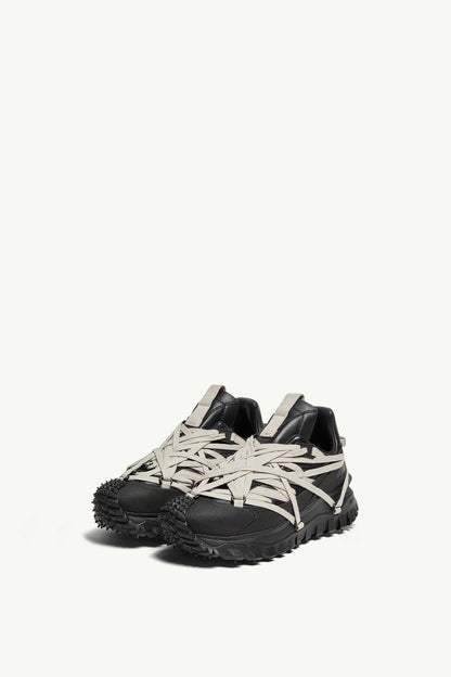 Moncler Moncler + Rick Owens Trailgrip Megalace Leather Sneakers Black