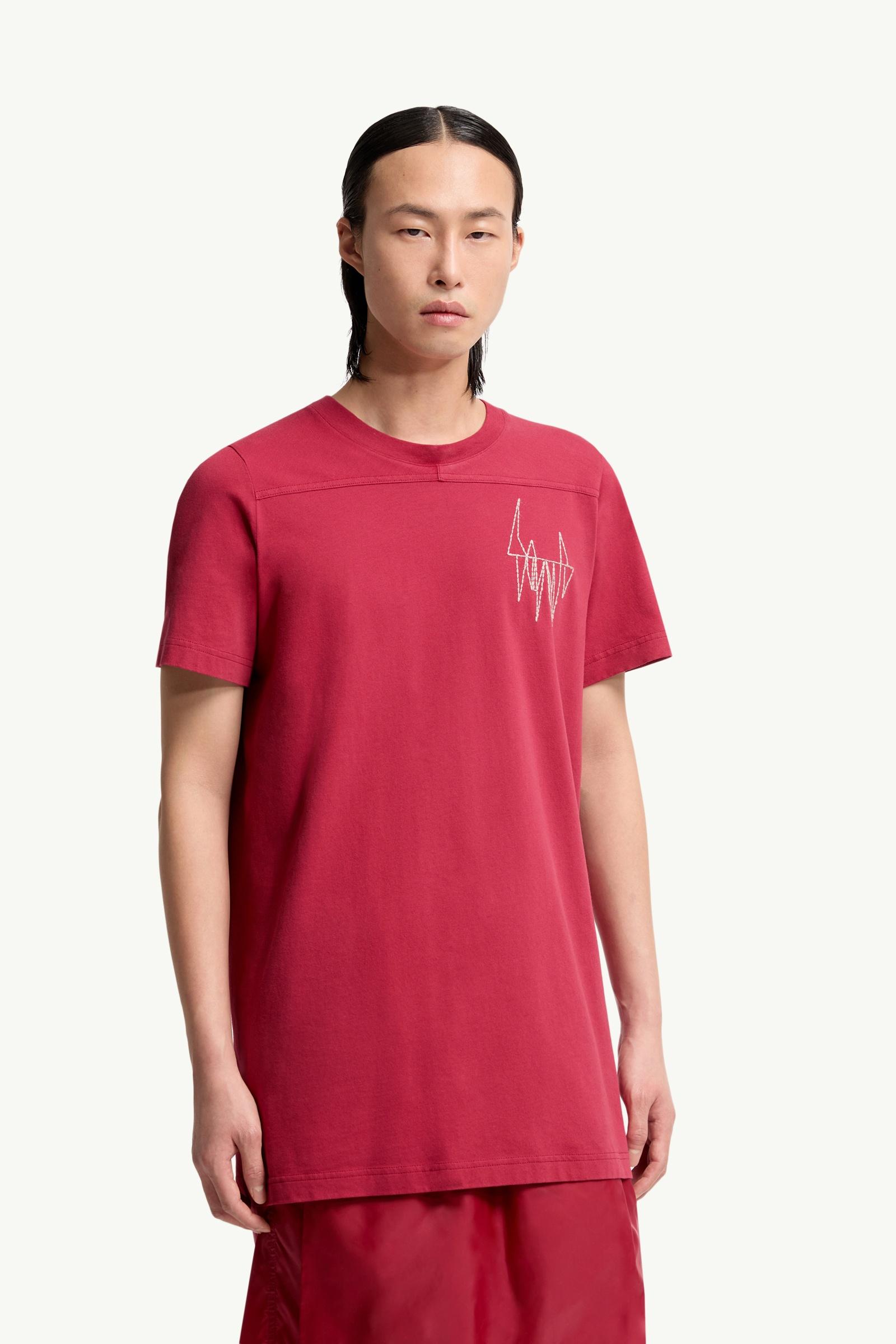 Moncler Moncler + Rick Owens Girder Cotton T-Shirt Berry Red Berry Red